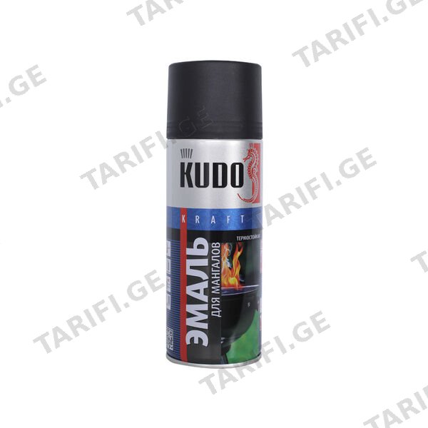 ბარბექიუს სპრეი ცეცხლგამძლე შავი 0.52 ლ KUDO