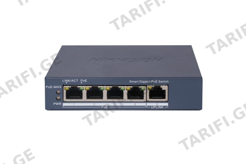 სვიჩი POE DS-3E1505P-EI,4 Port Gigabit Smart POE Switch