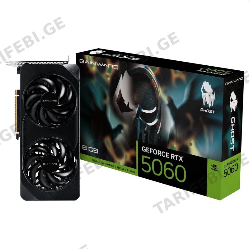ვიდეო დაფა GAINWARD RTX 5060 GHOST 8GB GDDR7 128BIT
