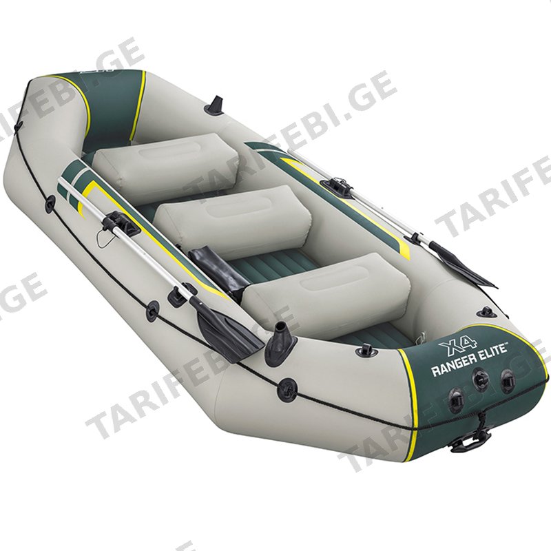 4 ადგილიანი გასაბერი ნავი BESTWAY RANGER ELITE X4 RAFT SET 65157 (500 KG)