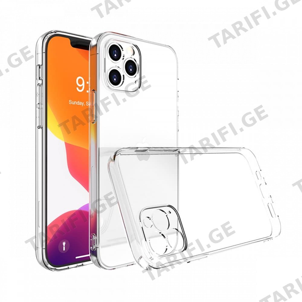 iPhone 13 Pro Max Lux Clear Case გამჭვირვალე სილიკონის ქეისი