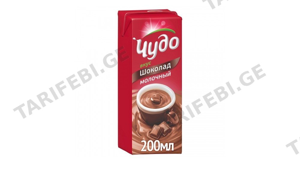 ჩუდო კოქტეილი შოკოლადი 3% 200გრ