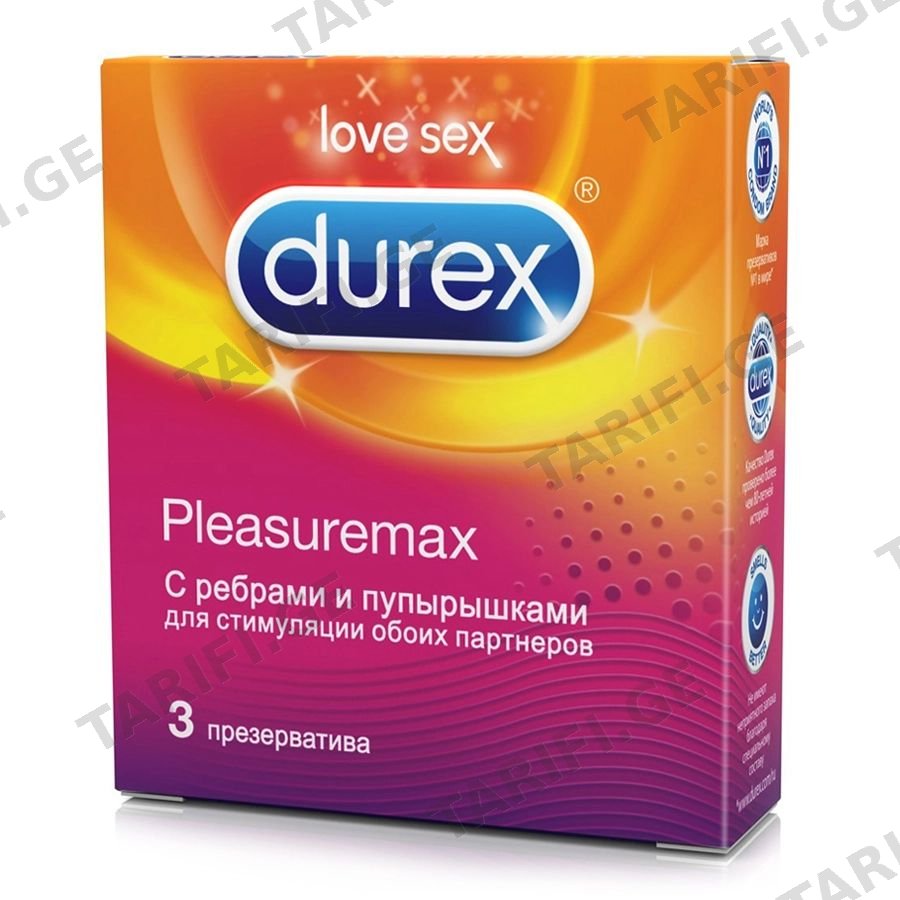 პრეზერვატივი Pleasuremax N3 /დურექსი
