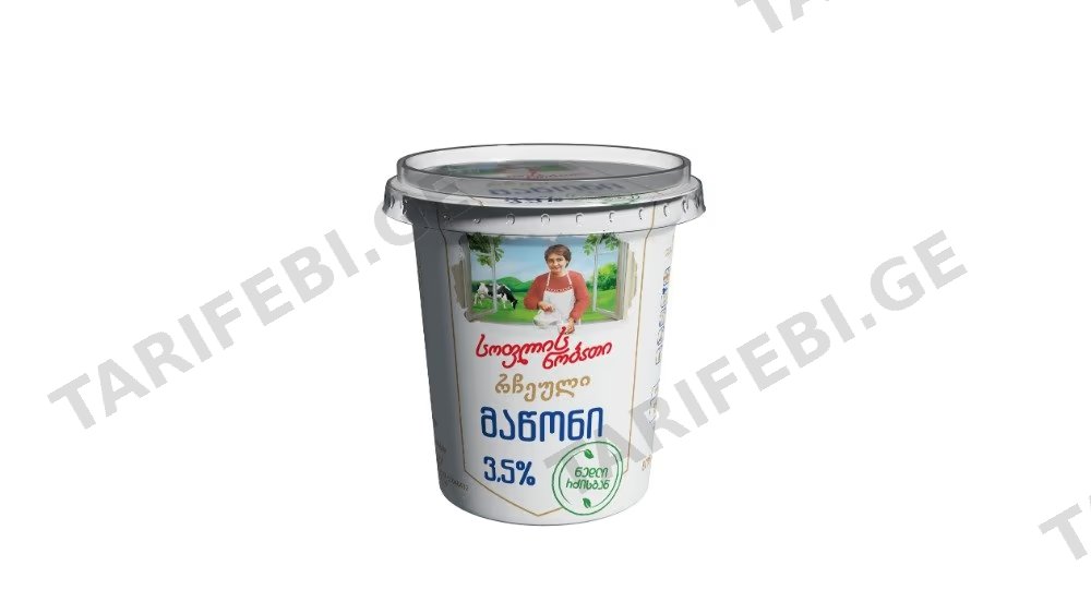 სოფლლის ნობათი რჩეული მაწონი 3,5% 350გ