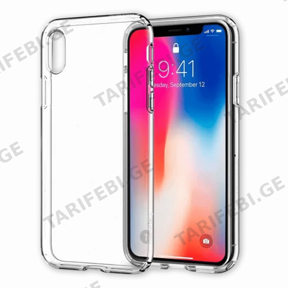 iPhone XS Max Lux Clear Case გამჭვირვალე სილიკონის ქეისი