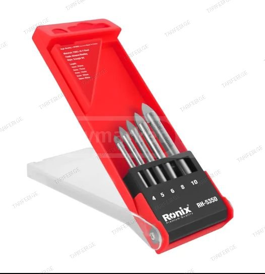 შუშის და ფილის ბურღების ნაკრები Ronix RH-5350 5ც