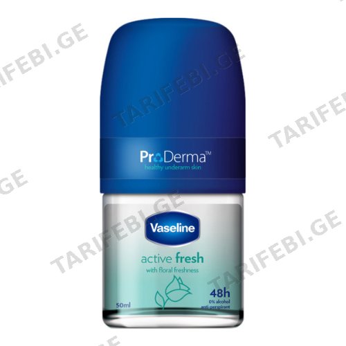 ვაზელინი - დეოდორანტი ბურთულიანი Active Fresh 50მლ