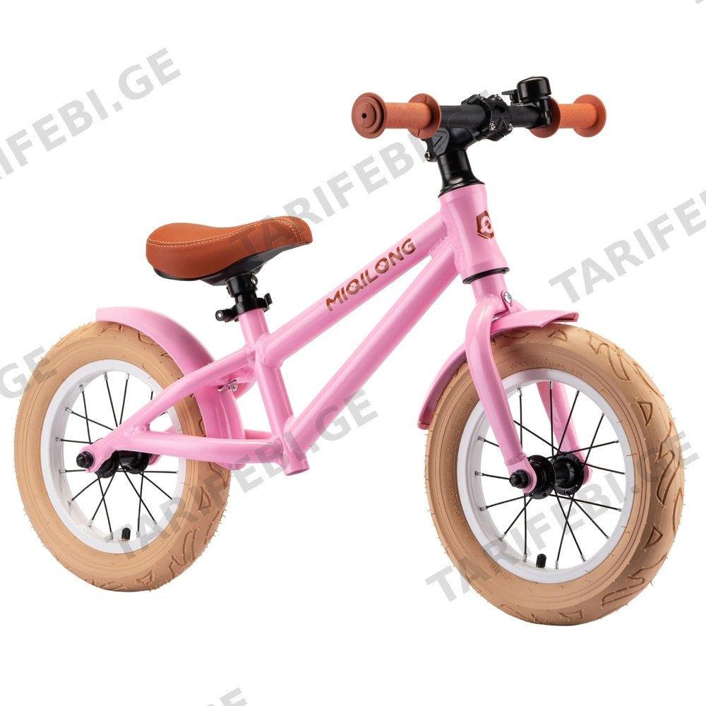 საბავშვო ბალანს ველოსიპედი MIQILONG ZCY-RVA12-PINK, 12", CHILDREN'S BALANCE BICYCLE, PINK