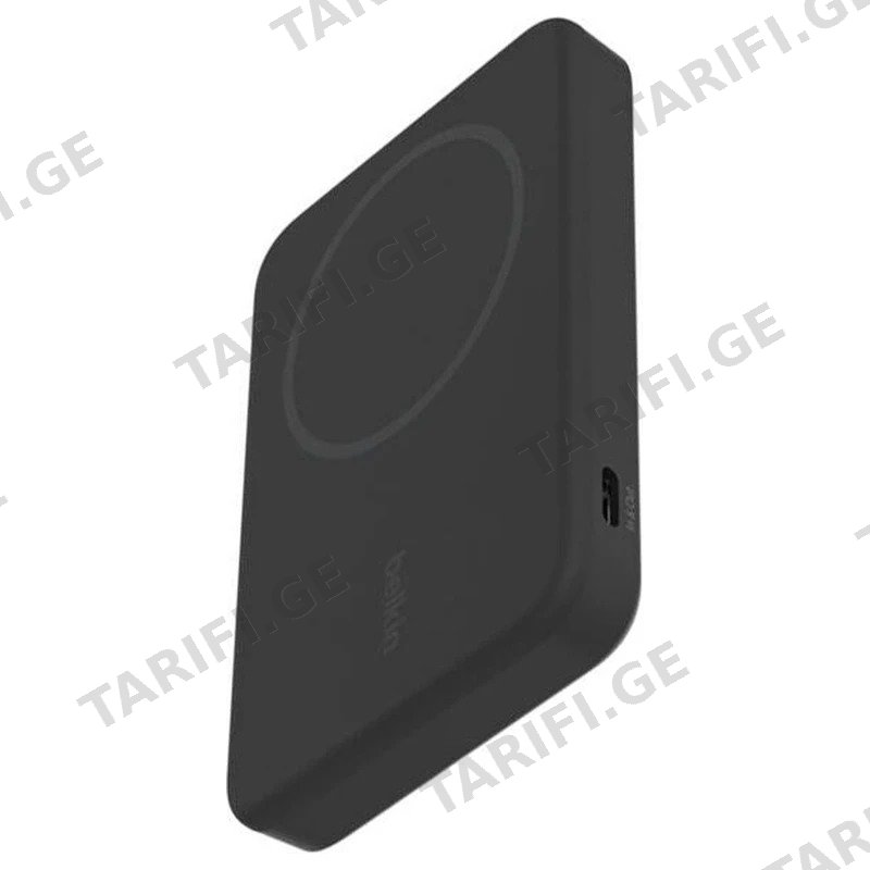 პორტატული დამტენი სადგამით BELKIN MAGNETIC WIRELESS POWER BANK BPD006BTBK 5000MAH 15W QI2 შავი