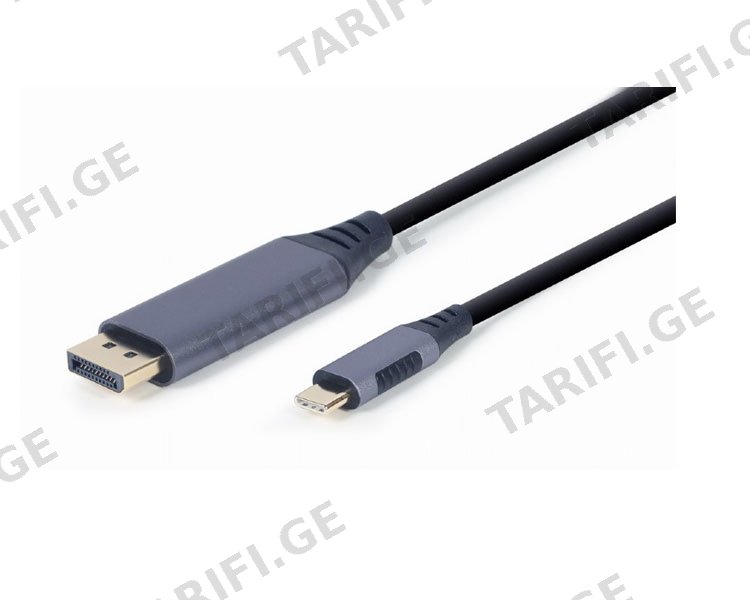 კაბელი Gembird CC-USB3C-DPF-01-6 USB Type-C to DisplayPort Adapter cable 1.8 m