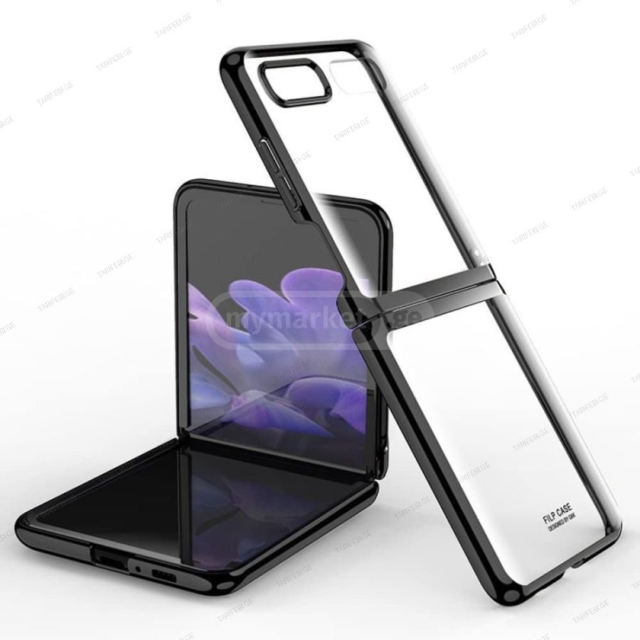 Samsung Galaxy Z Flip 3 Case Element Fold Cover - შავი