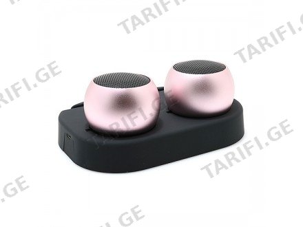 ბლუთუზ დინამიკი K1 PORTABLE BLUETOOTH SPEAKERS PINK