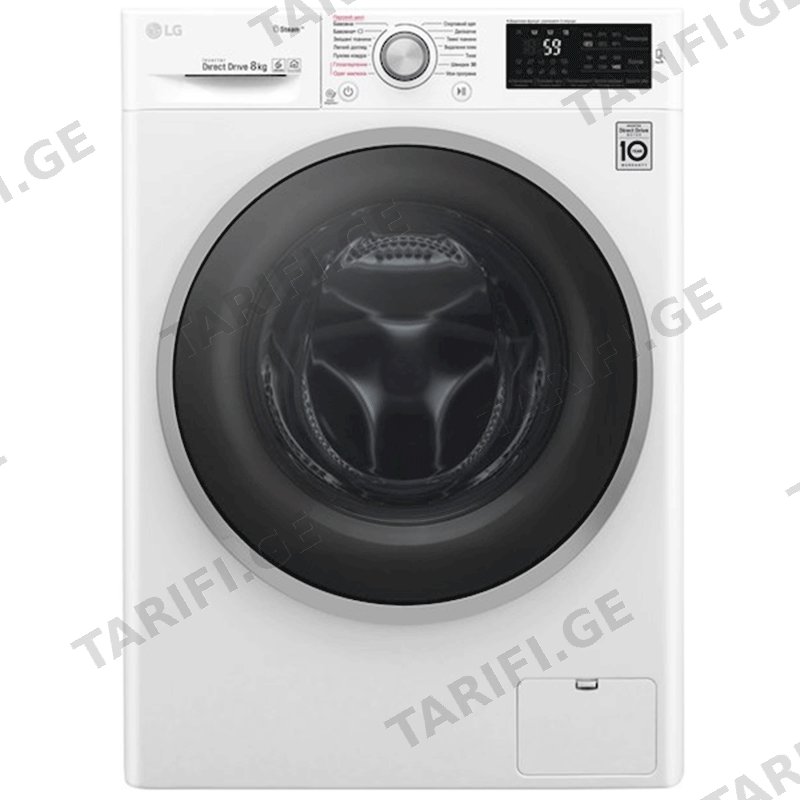 სარეცხი მანქანა LG F4J3TS2W (8 KG, 1400 RPM)