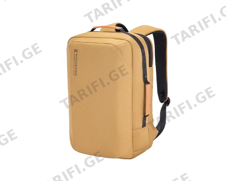 ზურგჩანთა Kingsons Waterproof Backpack 15.6" Khaki - K10143R-9