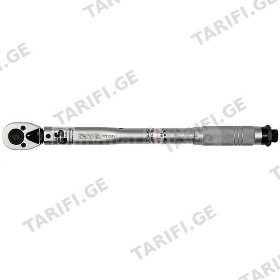 (3/8"-20-110NM) დინამომეტრული ქანჩის გასაღები YATO YT-0