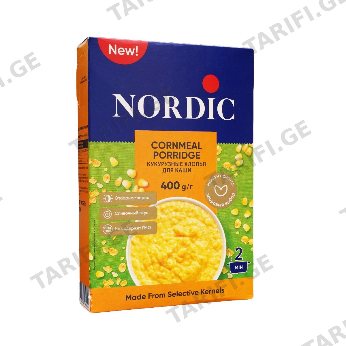 სიმინდის ფაფა 400გ 0029 ნორდიკი - Nordic