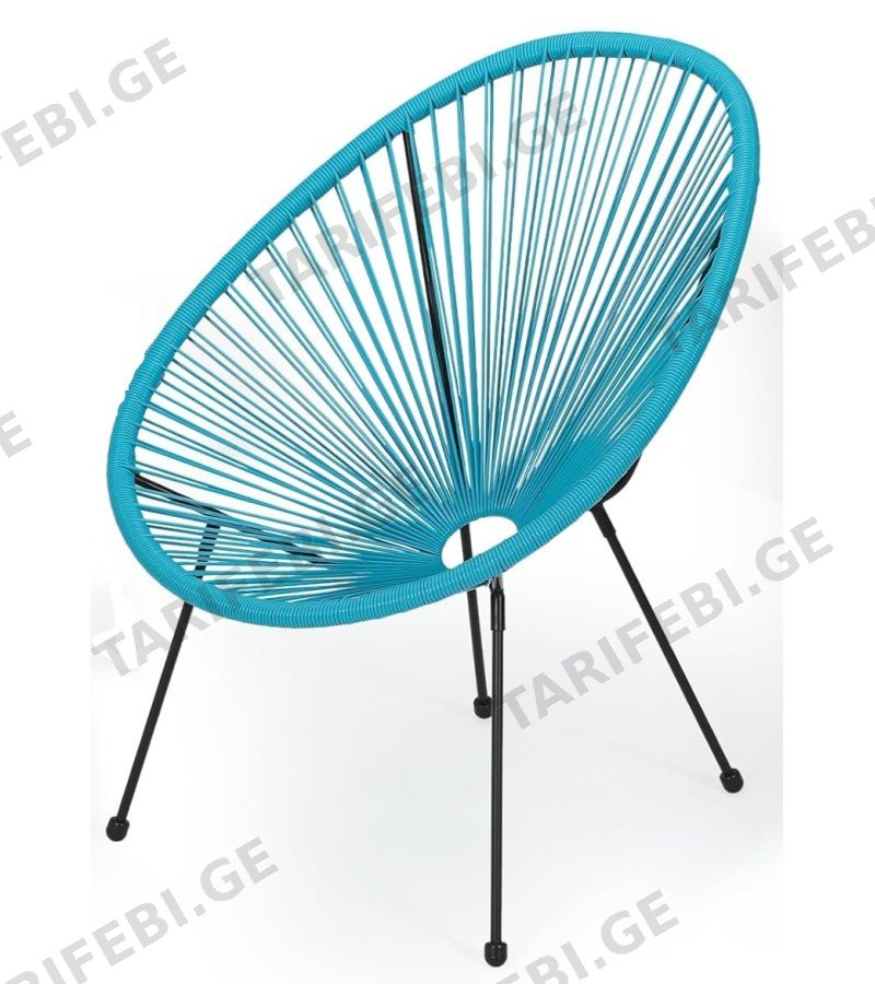 სკამი გარე FC1039 ზომა: D78*W72*H89cm - 19x1.2mm ფერი: BLUE
