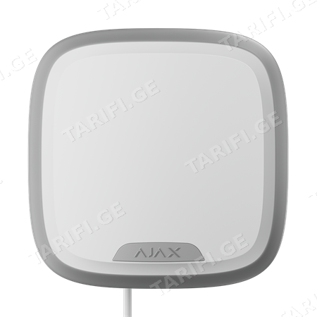 ჰიბრიდული გარე გამოყენების სირენა Ajax StreetSiren Fibra ASP white
