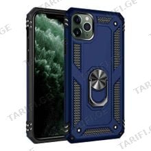 iPhone 11 Pro Max Sofia Ring Case სილიკონის ქეისი ბეჭდით - მუქი ლურჯი