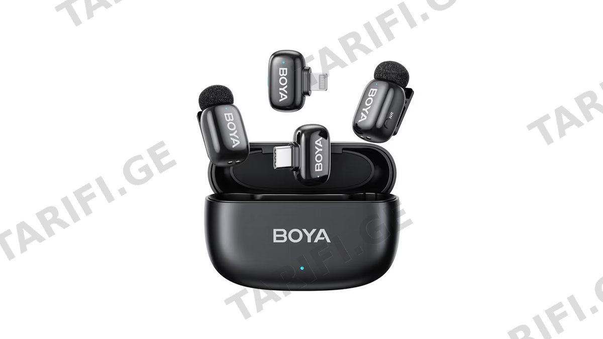 BOYA Mini 2-01 Ultracompact 2.4GHz Wireless Microphone System Combo