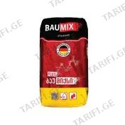 წებო-ცემენტი BAUMIX STANDARD PLUS 25 კგ.-იანი ტომარა