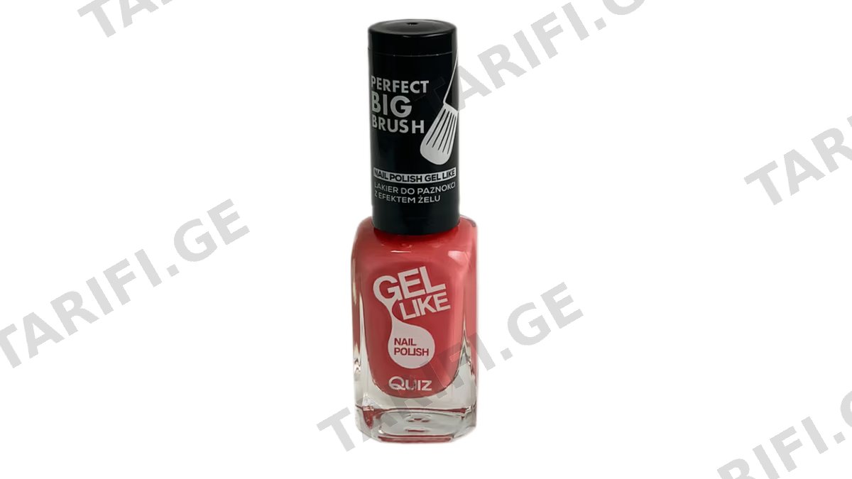 ქუიზი ფრჩხილის ლაქი 6761 Gel Like nail polish 10.5მლ.N729 *