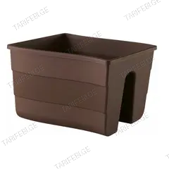 ქოთანი ყვავილის Form Plastic Wave railing pot 30 brown