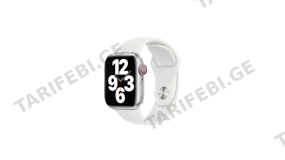 Watch series (38/40/41mm) სილიკონის სამაჯური თეთრი