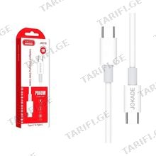 JOKADE JA016 Type-C to Type-C cable სწრაფ დამტენი კაბელი 60W