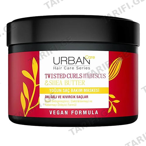 ურბან ქეა - ნიღაბი Hibiscus/Shea Butter ინტენსიური ხვეული თმის 230მლ 7155