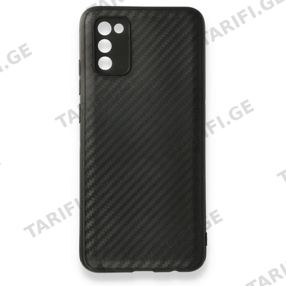 Samsung Galaxy A02S Carbonix Silicon Case სილიკონის ქეისი – შავი