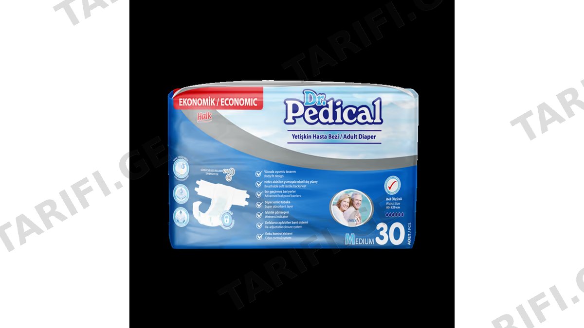 დრ. პედიკალ მწ.საფენი Medium 85x125სმ/80x120 N30 0522 *