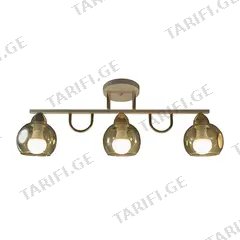 ჭაღი Bella Mita 3 E27 6280-3 WH+FG თეთრი ოქროსფერი