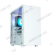 ZALMAN T4PLUSWHITE Mini ITX კომპიუტერის ქეისი