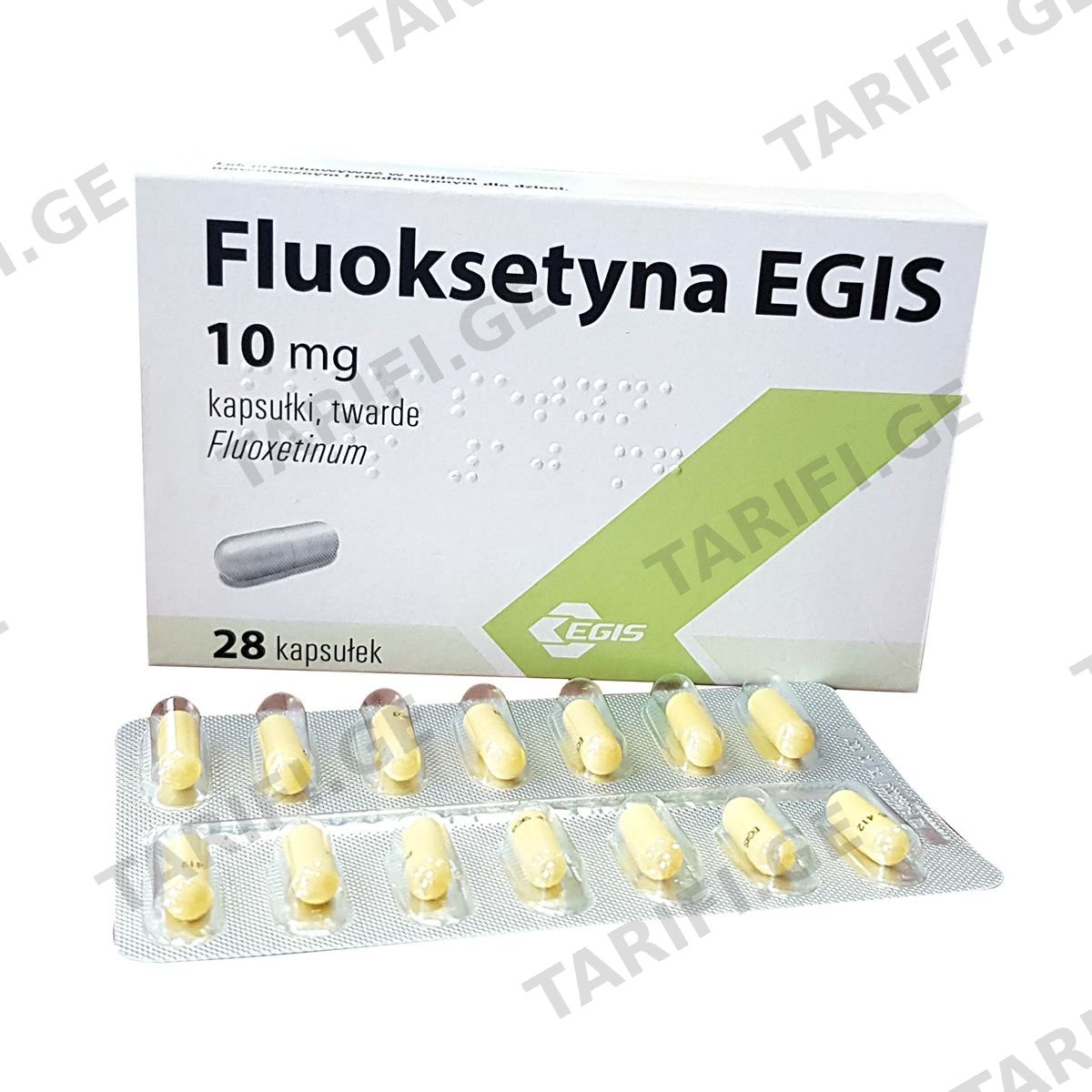 ფლუოქსეტინა - Fluoxetine ეგისი 10მგ 28 კაფსულა