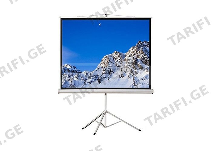 პროექტორის ეკრანი: BURIO Tripod Screen 84″ x 84″ 200cm x 200