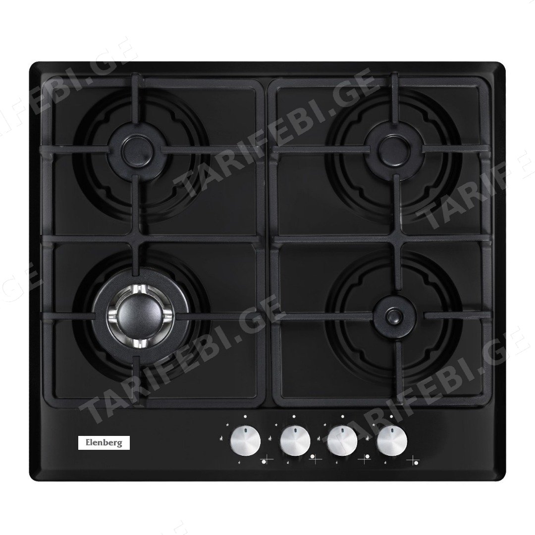 ჩასაშენებელი ქურის ზედაპირი ELENBERG EBG-M6B BLACK