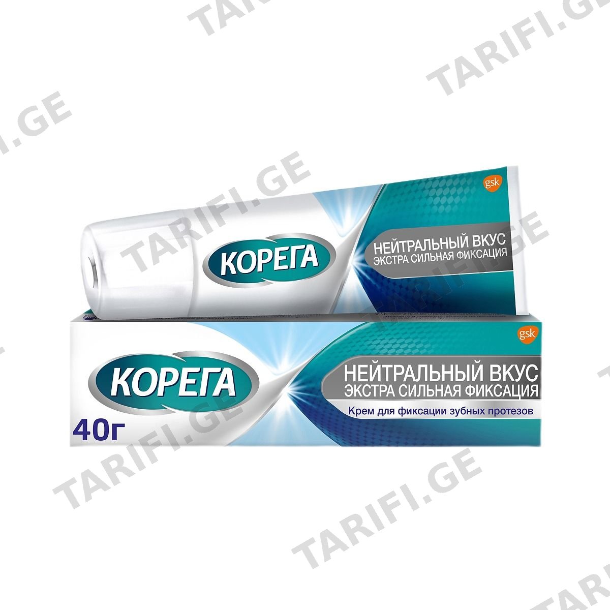 კრემი Neutral taste 40 გ ნეიტრალური გემო კორეგა - Corega
