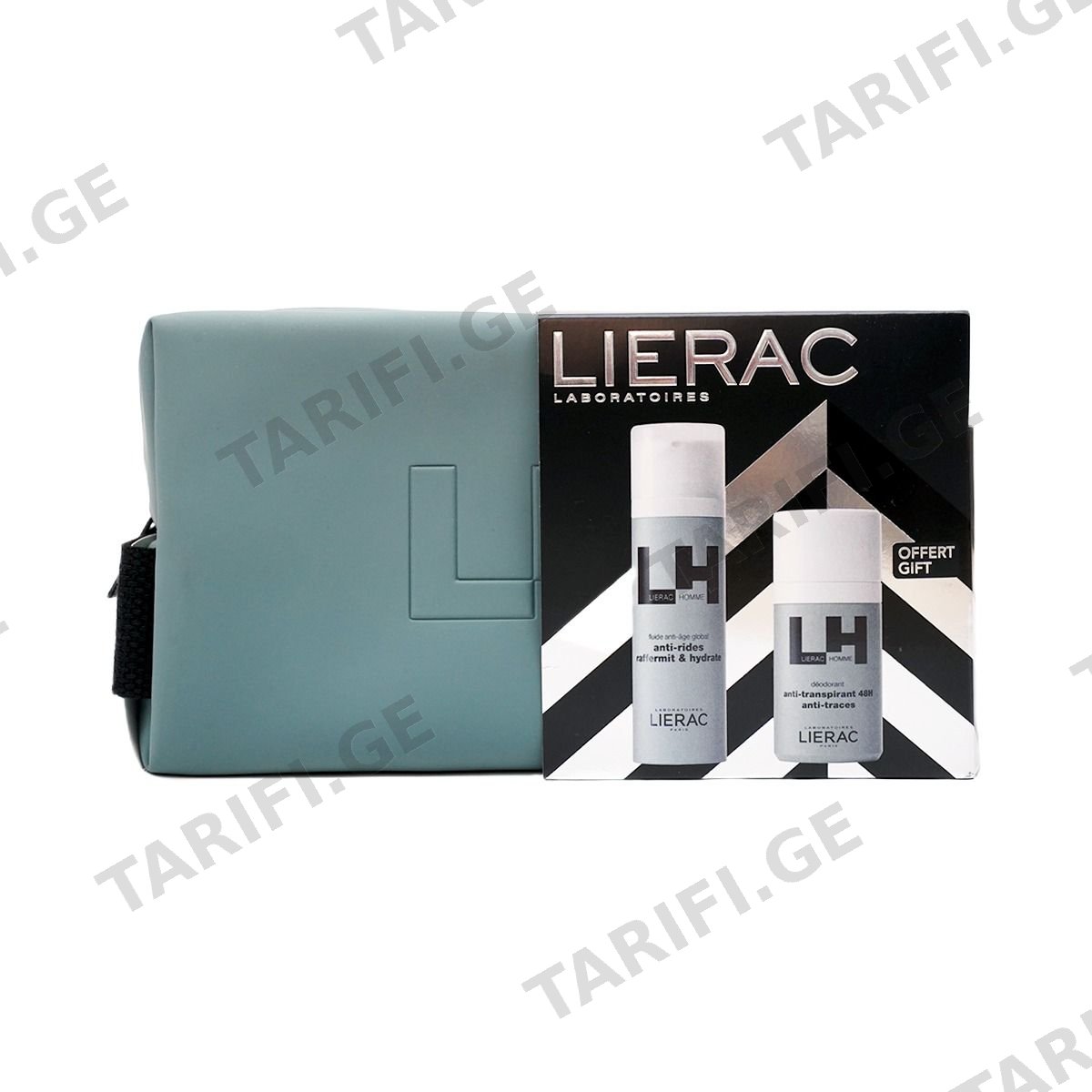 სასაჩუქრე ნაკრები Pouch Homme Fluid AA 25 4835 ლიერაკი - Lierac