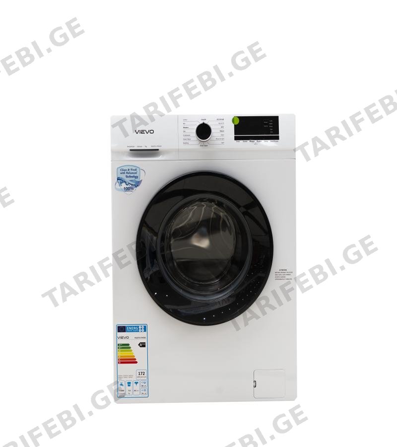 სარეცხი მანქანა 7 კგ. წინა ჩატვირთვით #XQG70-V7K50C თეთრი VIEVO