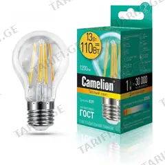 ფილამენტის LED ნათურა Camelion 13W E27