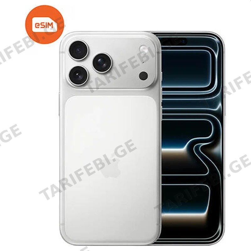 მობილური ტელეფონი APPLE IPHONE 17 PRO MAX 512GB SILVER (E-SIM ONLY)