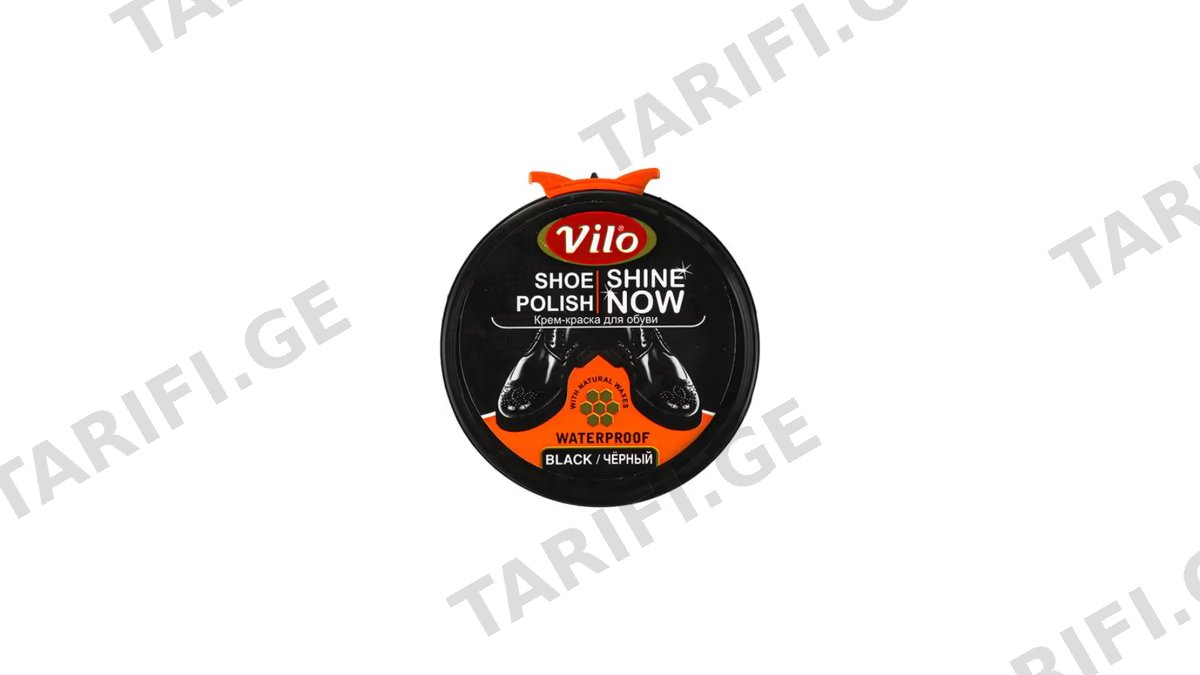 VILO ფეხსაცმლის საპრიალებელი სითხე შავი-50მლ
