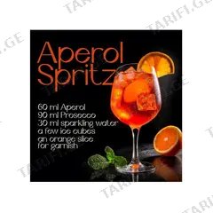 სურათი მინაზე Styler GL520 RECIPE APEROL 30X30 სმ