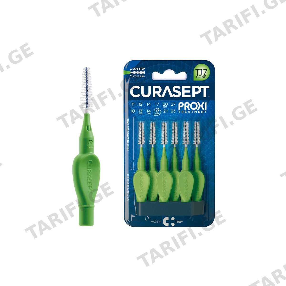კბილთაშუა ჯაგრისი T17C Green 2889 კურასეპტი - Curasept