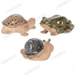 ბაღის ფიგურა 8721037008136 GARDEN ANIMAL PORCELAIN 3ASS