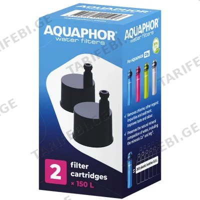ბოთლის შესაცვლელი კარტრიჯი AQUAPHOR CITY (2 PCS)