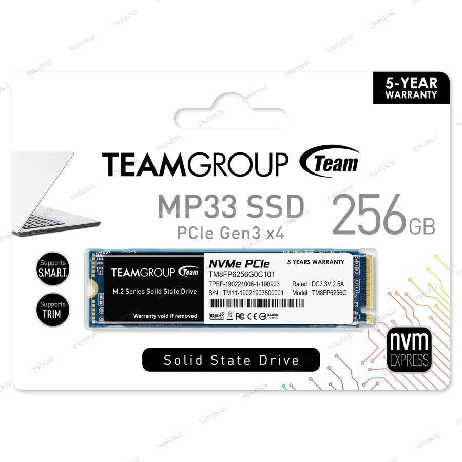 Teamgroup MP33 256GB M.2 PCIe Gen3 x4