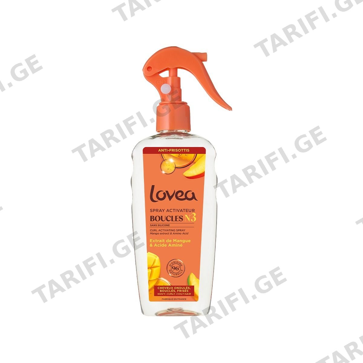 ხვეული თმის სპრეი Mango-Amino 200 მლ 8339 ლოვეა - Lovea