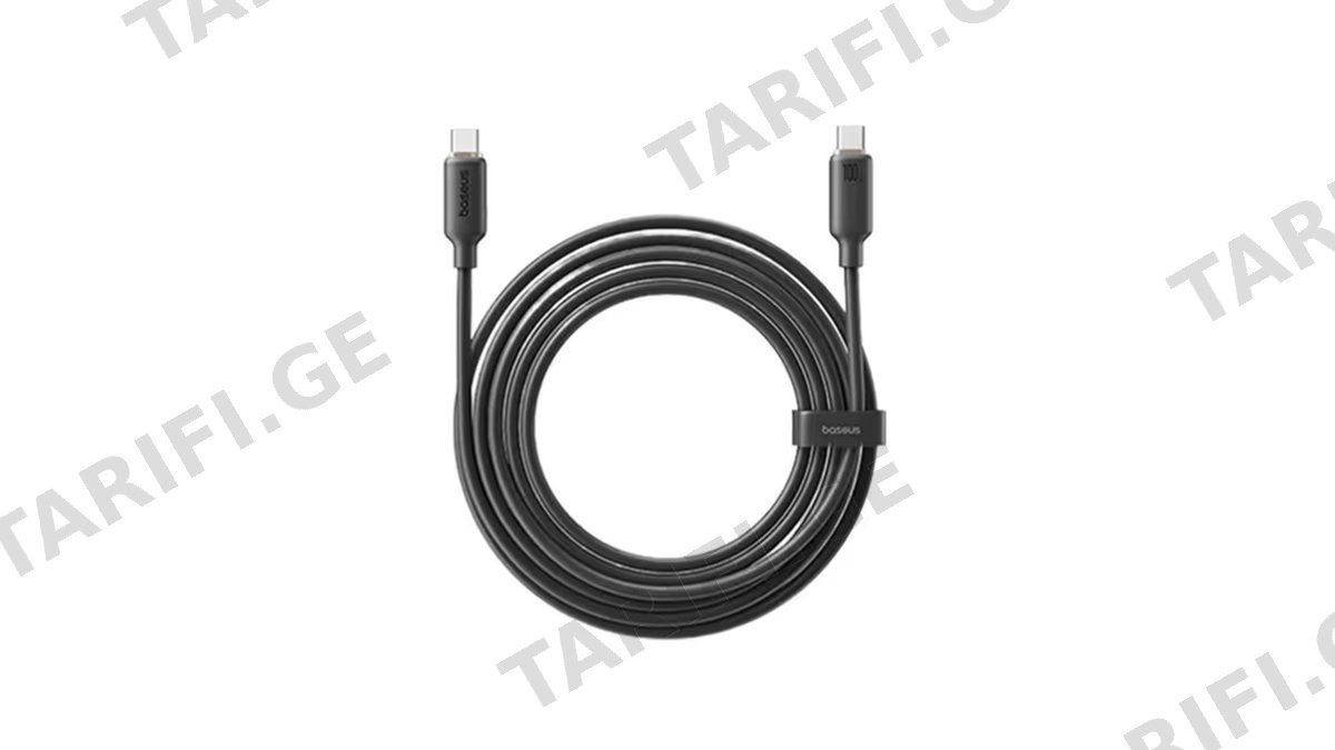 Baseus Foamed Silicone Fast Charging Data Cable USB-C to USB-C 100W 2m E0426704